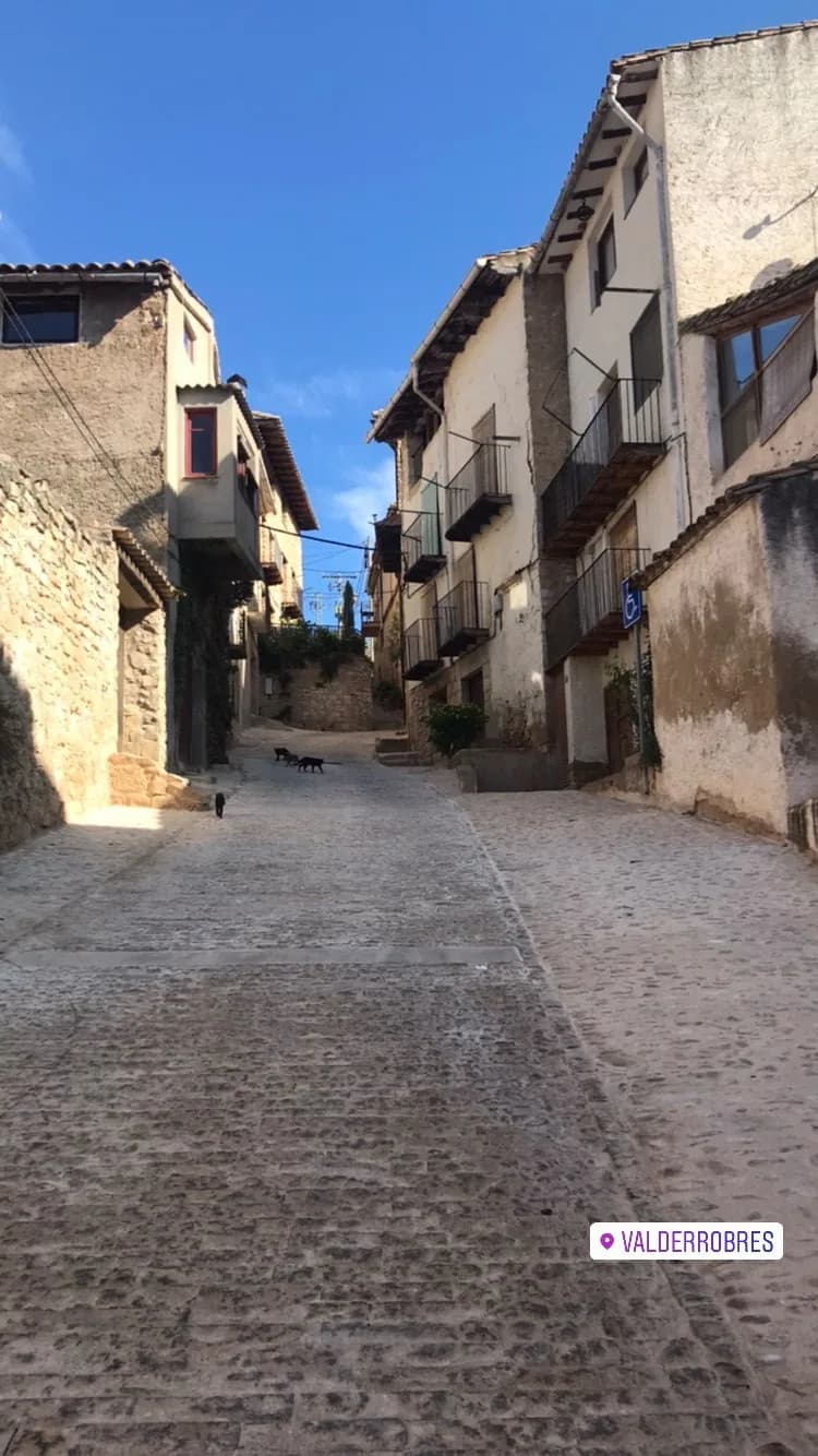El castillo de Valderrobres sobre el casco histórico, una de las imágenes más características de la localidad.
